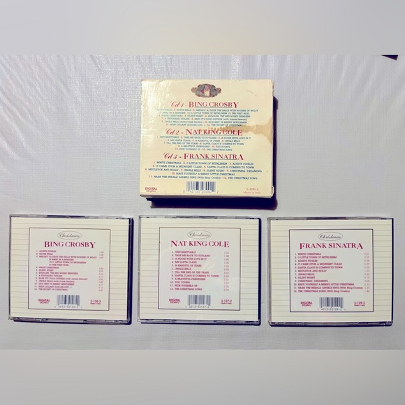 BING CROSBY, NAT KING COLE, FRANK SINATRA 3 CD CHRISTMAS GIFT COLLECTION - Picture 2 of 7